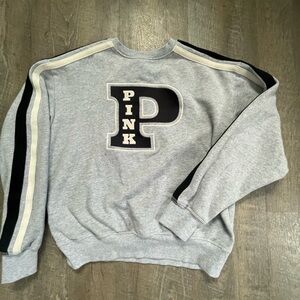 Vintage PINK Victoria's Secret Gray Crewneck Sweater